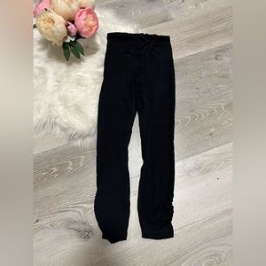 Used Black Lululemon Leggings Twist Waist